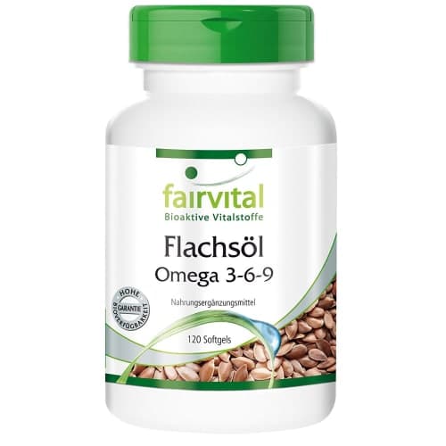 Flachsöl Leinöl Omega-3-6-9