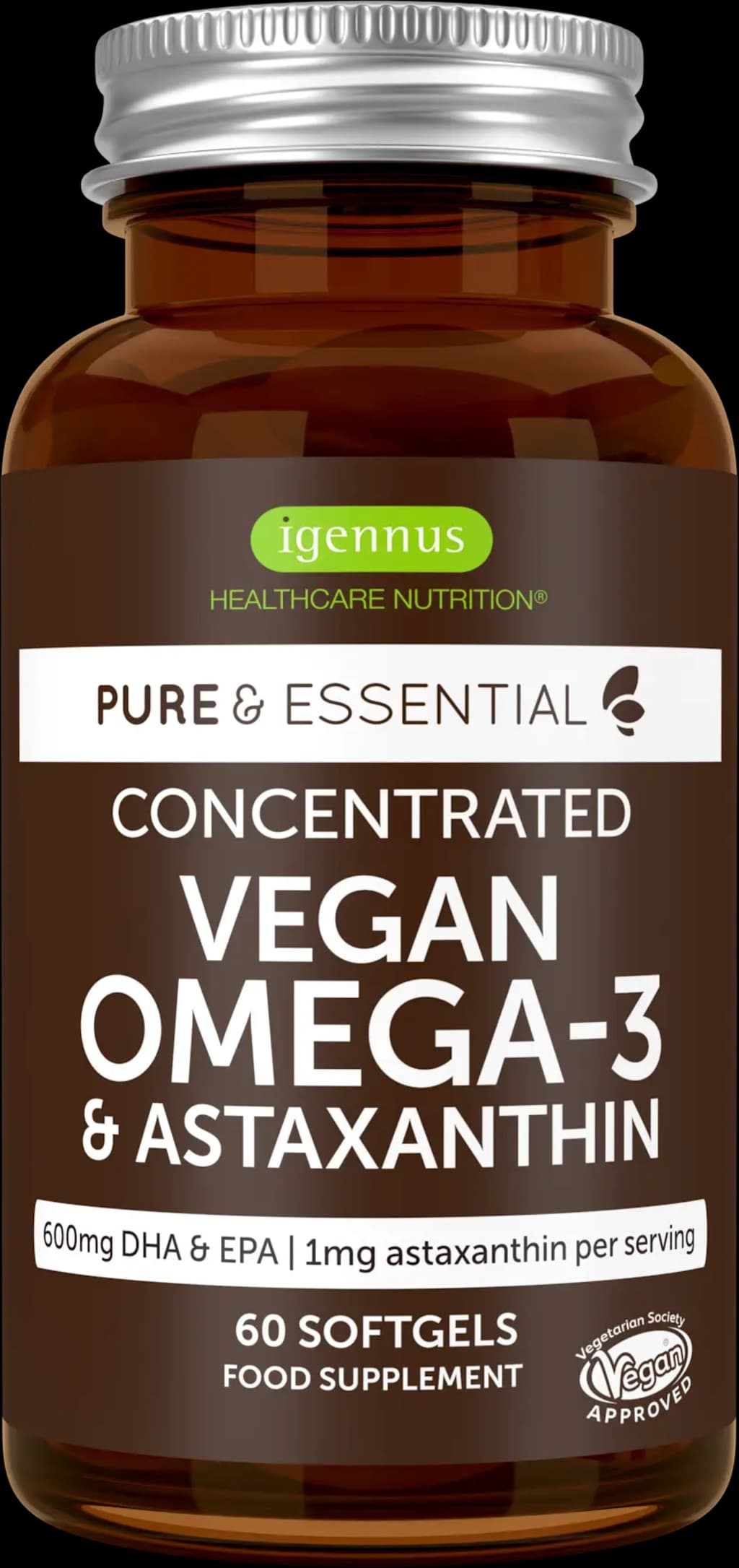 Pure & Essential Vegan Omega-3 & Astaxanthin