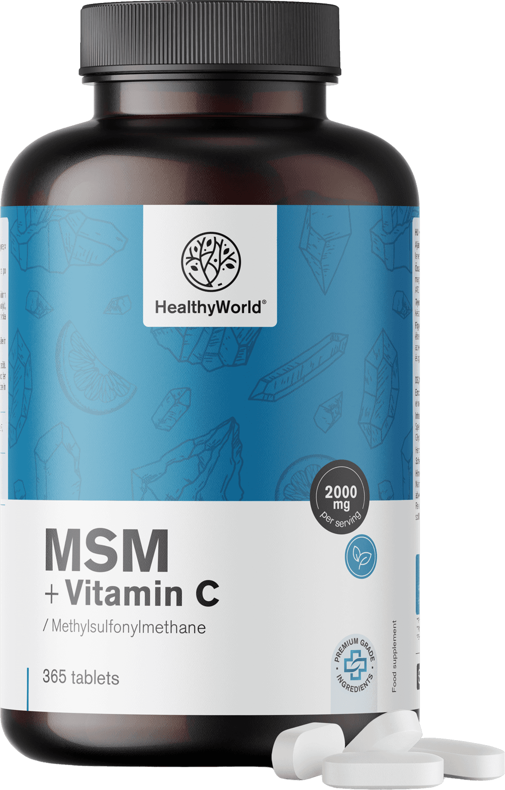 MSM 2000 mg + Vitamin C