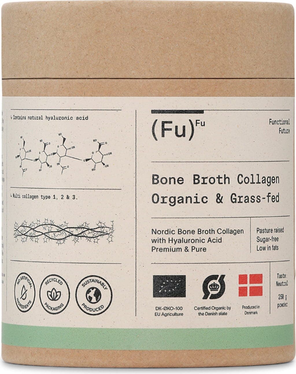Premium Nordic Beef Bone Broth Kollagen & Hyaluronsäure Bio